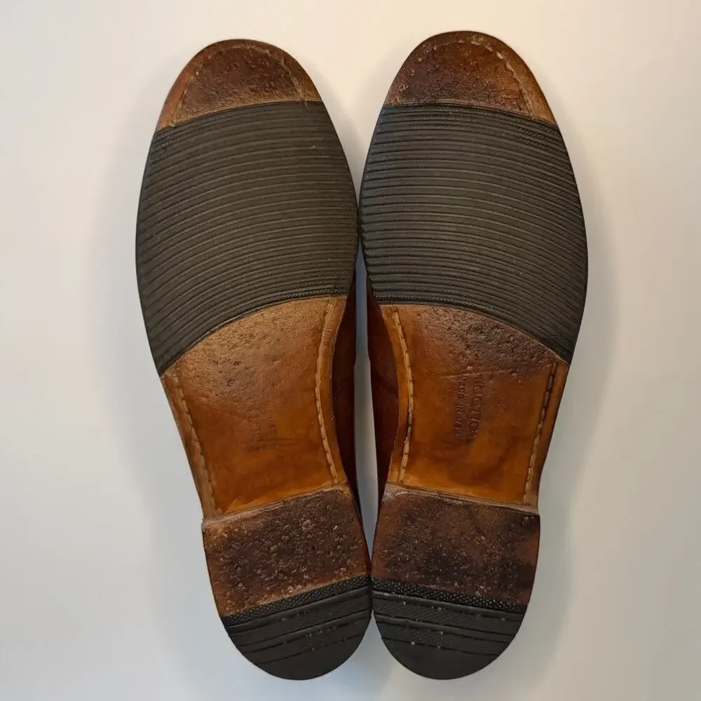 VERY GOOD Rancourt & Co. x FootJoy Brown Leather Penny Loafer Made in USA 9.5 C
